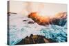 Fire and Sea, Sonoma Coast, California Coast, Pacific Ocean-Vincent James-Stretched Canvas