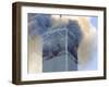 Fire and Smoke Billows from the North Tower of New York's World Trade Center September 11, 2001-null-Framed Premium Photographic Print