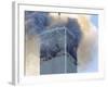 Fire and Smoke Billows from the North Tower of New York's World Trade Center September 11, 2001-null-Framed Photographic Print