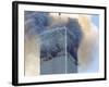 Fire and Smoke Billows from the North Tower of New York's World Trade Center September 11, 2001-null-Framed Photographic Print