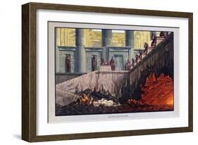 Fire and Water, the Magic Flute, 1816-Karl Friedrich Schinkel-Framed Giclee Print