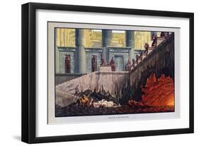 Fire and Water, the Magic Flute, 1816-Karl Friedrich Schinkel-Framed Giclee Print