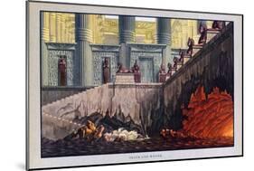 Fire and Water, the Magic Flute, 1816-Karl Friedrich Schinkel-Mounted Giclee Print
