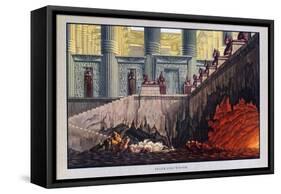 Fire and Water, the Magic Flute, 1816-Karl Friedrich Schinkel-Framed Stretched Canvas