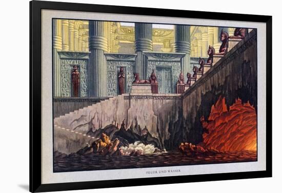 Fire and Water, the Magic Flute, 1816-Karl Friedrich Schinkel-Framed Giclee Print