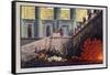 Fire and Water, the Magic Flute, 1816-Karl Friedrich Schinkel-Framed Stretched Canvas