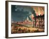 Fire at Albion Mill, Blackfriars Bridge, from Ackermann's 'Microcosm of London' C.1808-11-T. Rowlandson-Framed Giclee Print