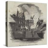 Fire at Boston-null-Stretched Canvas