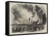 Fire at Bramah's Factory, Pimlico-null-Framed Stretched Canvas