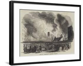 Fire at Bramah's Factory, Pimlico-null-Framed Giclee Print