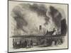 Fire at Bramah's Factory, Pimlico-null-Mounted Giclee Print