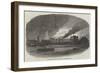 Fire at Cubitt's Building Works, Thames Bank-null-Framed Giclee Print