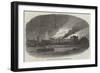 Fire at Cubitt's Building Works, Thames Bank-null-Framed Giclee Print