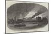 Fire at Cubitt's Building Works, Thames Bank-null-Mounted Giclee Print