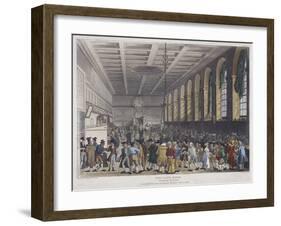 Fire at Custom House, London, 1814-Frederick Calvert-Framed Giclee Print