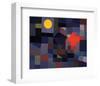 Fire at Full Moon 1933-Paul Klee-Framed Art Print