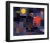 Fire at Full Moon 1933-Paul Klee-Framed Art Print