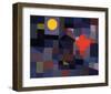 Fire at Full Moon 1933-Paul Klee-Framed Art Print