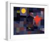 Fire at Full Moon 1933-Paul Klee-Framed Art Print