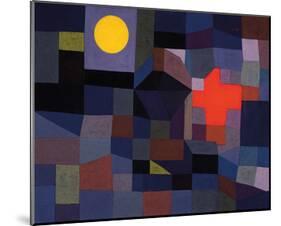 Fire at Full Moon 1933-Paul Klee-Mounted Art Print