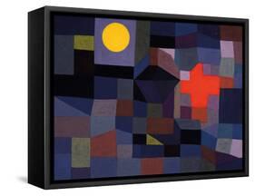 Fire at Full Moon-Paul Klee-Framed Stretched Canvas