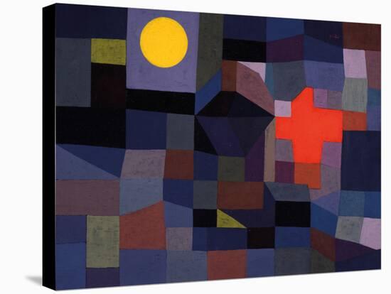 Fire at Full Moon-Paul Klee-Stretched Canvas