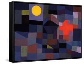 Fire at Full Moon-Paul Klee-Framed Stretched Canvas