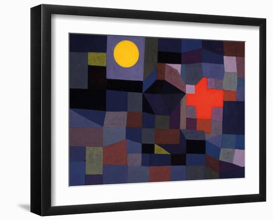 Fire at Full Moon-Paul Klee-Framed Giclee Print