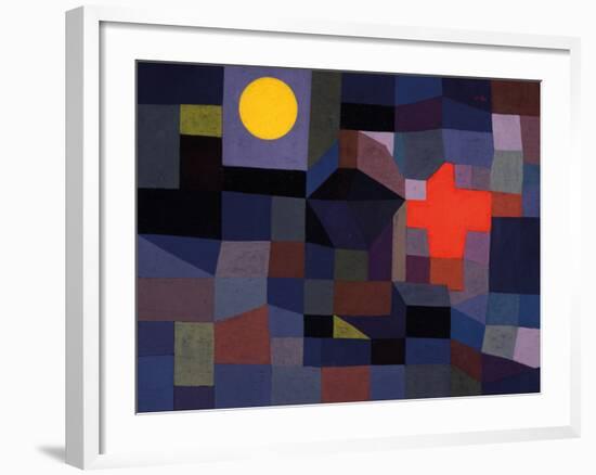 Fire at Full Moon-Paul Klee-Framed Giclee Print