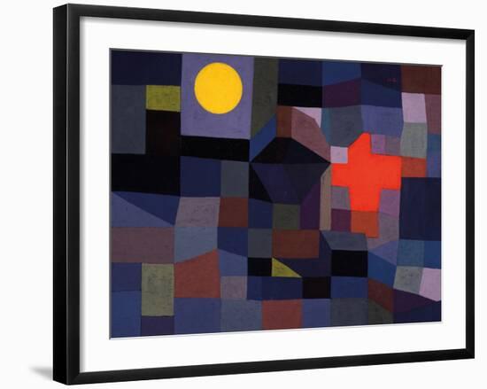 Fire at Full Moon-Paul Klee-Framed Giclee Print