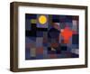 Fire at Full Moon-Paul Klee-Framed Premium Giclee Print