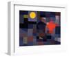 Fire at Full Moon-Paul Klee-Framed Premium Giclee Print