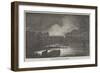 Fire at Hungerford Hall, Strand-null-Framed Giclee Print