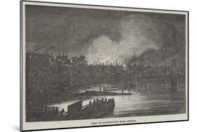 Fire at Hungerford Hall, Strand-null-Mounted Giclee Print