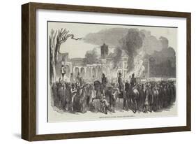 Fire at Kroll's Gardens, Berlin-null-Framed Giclee Print