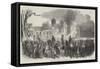 Fire at Kroll's Gardens, Berlin-null-Framed Stretched Canvas