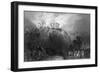 Fire at Nottingham Castle - Burnt by Rioters-R Sands-Framed Art Print