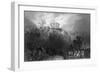 Fire at Nottingham Castle - Burnt by Rioters-R Sands-Framed Art Print