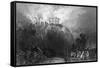 Fire at Nottingham Castle - Burnt by Rioters-R Sands-Framed Stretched Canvas