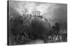 Fire at Nottingham Castle - Burnt by Rioters-R Sands-Stretched Canvas