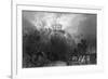 Fire at Nottingham Castle - Burnt by Rioters-R Sands-Framed Premium Giclee Print