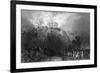 Fire at Nottingham Castle - Burnt by Rioters-R Sands-Framed Premium Giclee Print