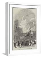 Fire at Oxford, on Tuesday Last-null-Framed Giclee Print