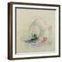 Fire at Sea, a Design for a Vignette, 1835-JMW Turner-Framed Giclee Print