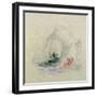 Fire at Sea, a Design for a Vignette, 1835-JMW Turner-Framed Giclee Print