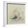 Fire at Sea, a Design for a Vignette, 1835-JMW Turner-Framed Giclee Print