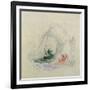 Fire at Sea, a Design for a Vignette, 1835-JMW Turner-Framed Giclee Print