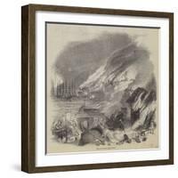 Fire at St John's, Newfoundland-null-Framed Giclee Print