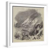 Fire at St John's, Newfoundland-null-Framed Giclee Print