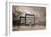 Fire at the Alhambra Theatre, Leicester Square, London, 1882-William Dickes-Framed Giclee Print